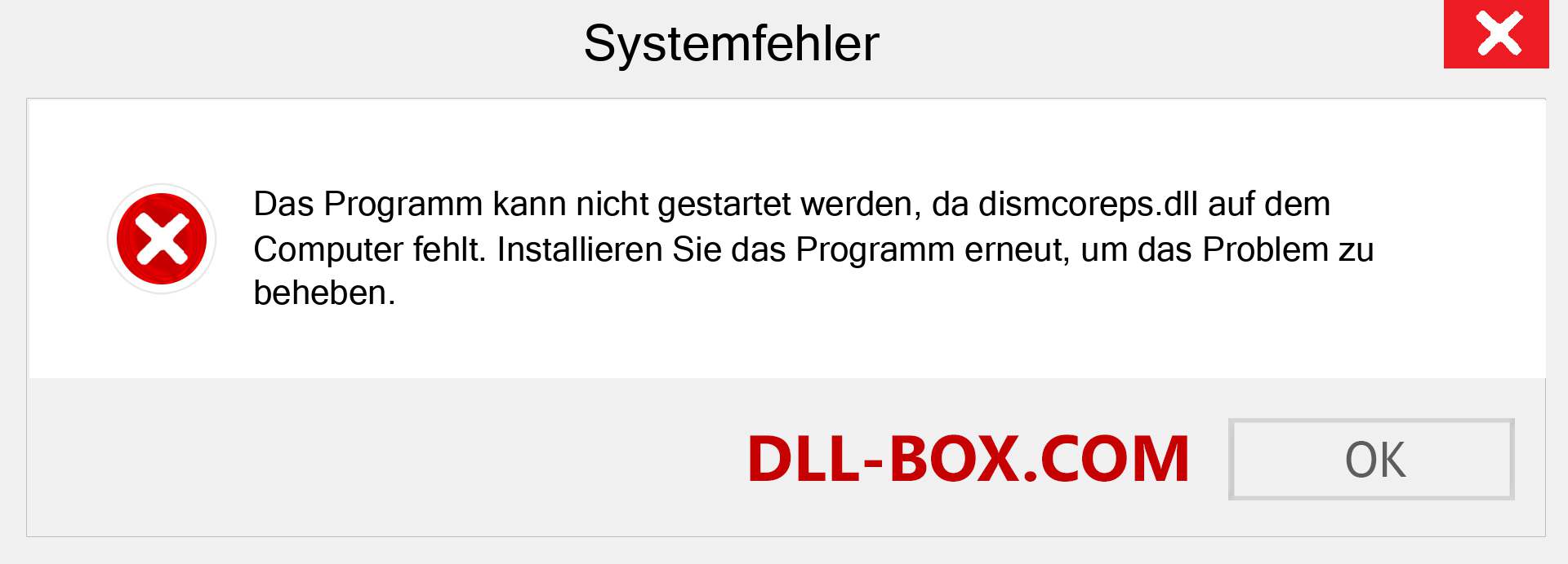 dismcoreps.dll-Datei fehlt?. Download für Windows 7, 8, 10 - Fix dismcoreps dll Missing Error unter Windows, Fotos, Bildern