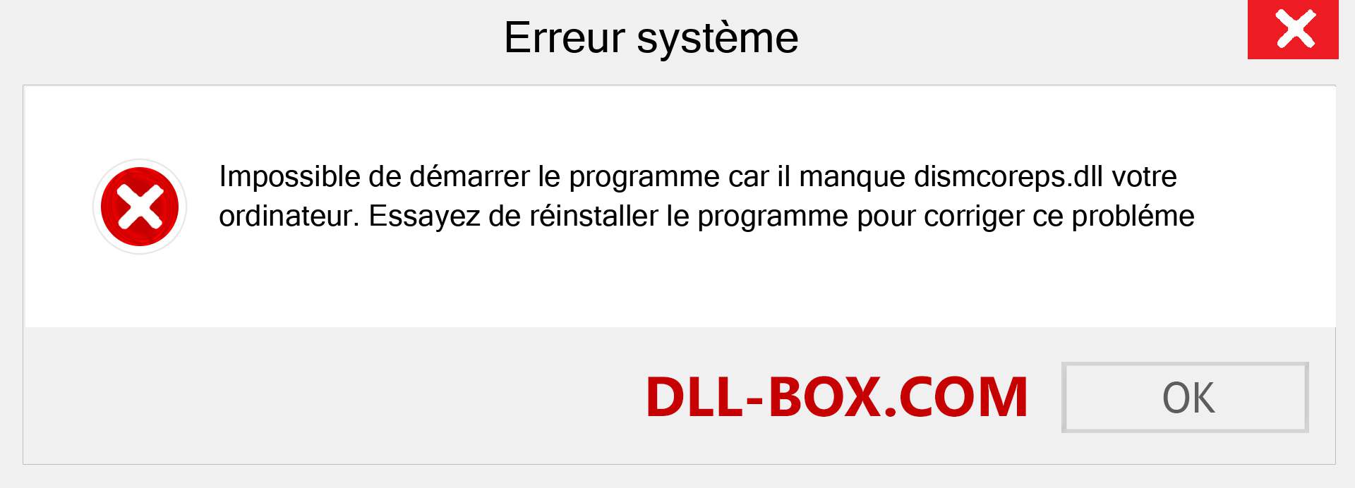 Le fichier dismcoreps.dll est manquant ?. Télécharger pour Windows 7, 8, 10 - Correction de l'erreur manquante dismcoreps dll sur Windows, photos, images